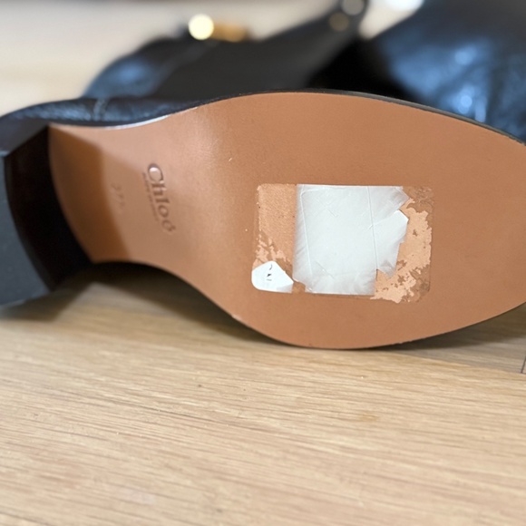 Chloe Prince Black Riding boot size 37.5 (7) - Picture 5 of 7